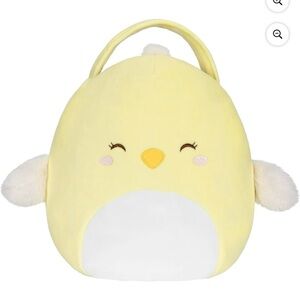 NEW Squishmallows Original Ivanna Chick Treat Pail Easter Basket Approx 12”